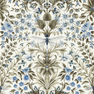 W0196/01-CAC MIRABELL DENIM WP CLARKE AND CLARKE Wallpaper