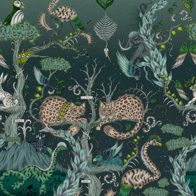 W0202/01-CAC HIGHLAND WONDER/LAGOON WP CLARKE AND CLARKE Wallpaper