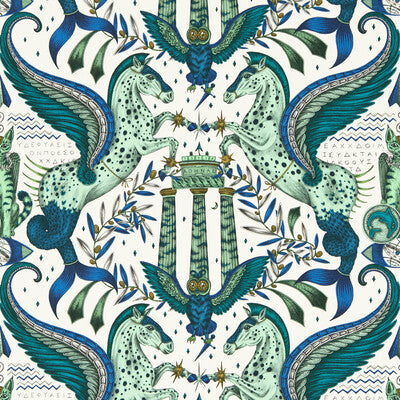 W0215/01-CAC ODYSSEY MYTHOS OLIVE WP CLARKE AND CLARKE Wallpaper