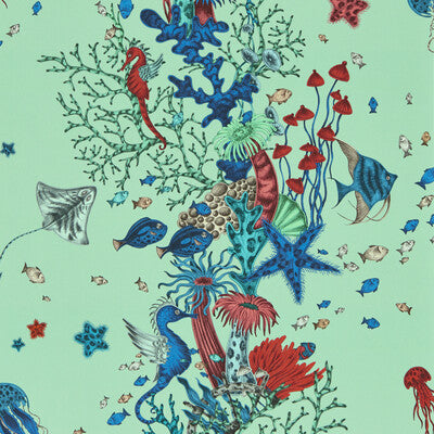 W0218/01-CAC SEAFOREST AQUA WP CLARKE AND CLARKE Wallpaper