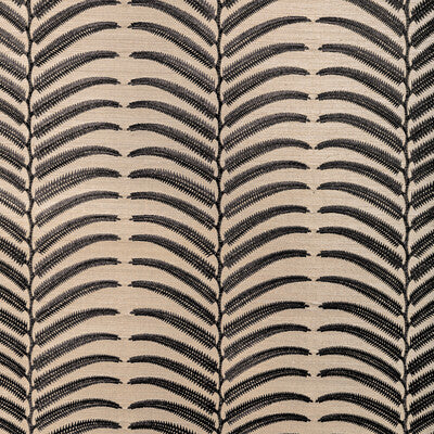 W3834-8106 PLANTAE EMB SISAL NOIR KRAVET COUTURE Wallpaper