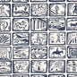 W4257-50 ARIZONA SKETCHBOOK WP BLUE KRAVET COUTURE Wallpaper