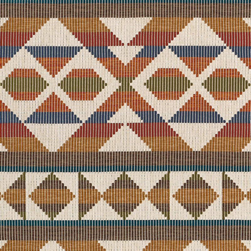 W712026 Thibaut Ochre and Brown Fabric