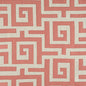 W713223 Thibaut Coral on Natural Fabric