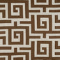 W713226 Thibaut Brown on Natural Fabric