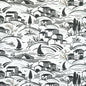 W73523 Thibaut Charcoal and Sand Fabric