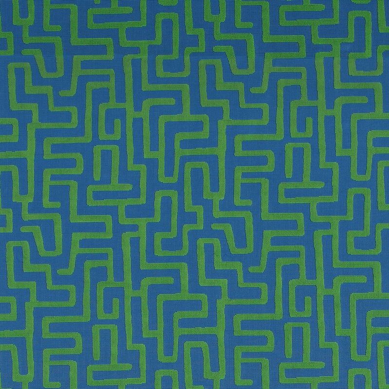 W742034 Thibaut Blue and Green Fabric