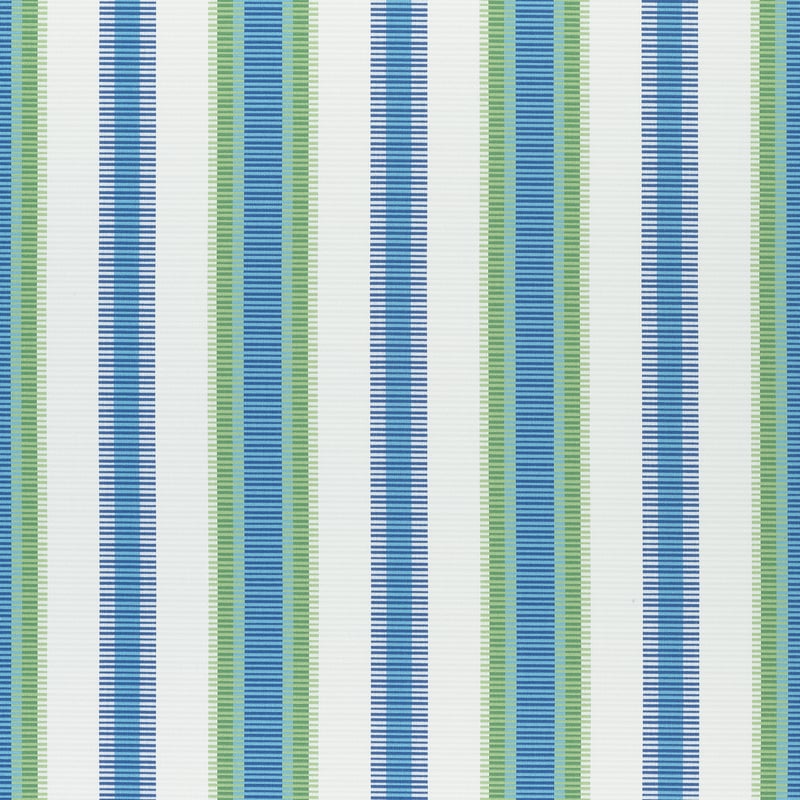 W74670 Thibaut Royal Blue and Green Fabric