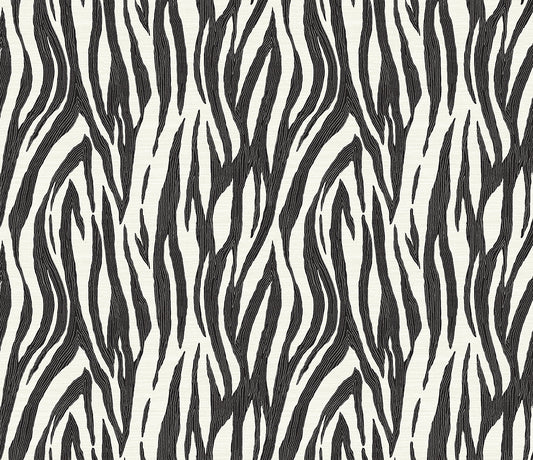 WH40216 Seabrook Designs Piano Wallpaper Jazz Faux Skin Onyx & Neutral