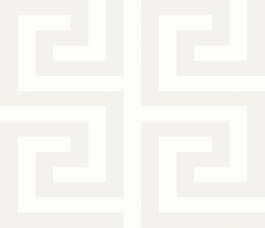 WH40310 Seabrook Designs Piano Wallpaper Forte Greek Key Metallic Ivory