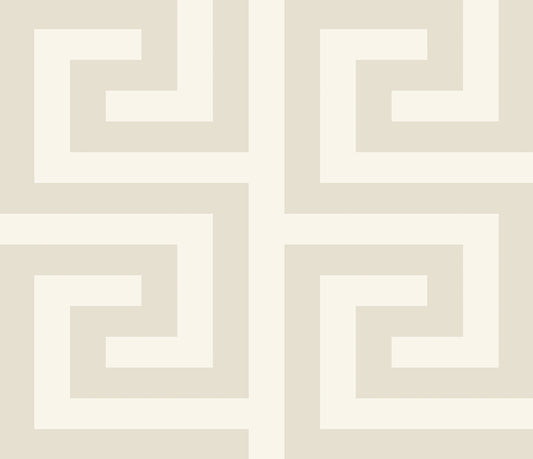 WH40330 Seabrook Designs Piano Wallpaper Forte Greek Key Metallic Champagne