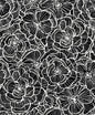 WH40800 Seabrook Designs Piano Wallpaper Alejandra Floral Metallic Charcoal & Black