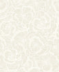 WH40805 Seabrook Designs Piano Wallpaper Alejandra Floral Metallic Almond & Cream