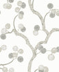 WH41008 Seabrook Designs Piano Wallpaper Allegra Branches Cotton & Fog