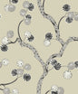 WH41015 Seabrook Designs Piano Wallpaper Allegra Branches Metallic Champagne & Stone