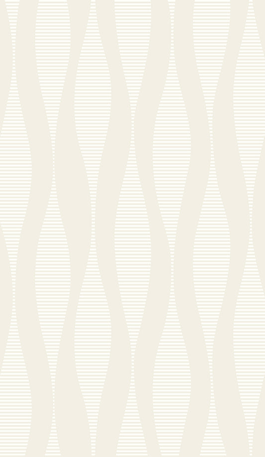 WH41230 Seabrook Designs Piano Wallpaper Harmony Ikat Waves Oyster & Cream