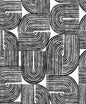 WH41310 Seabrook Designs Piano Wallpaper Piper Geometric Off-White & Onyx