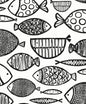 WH41420 Seabrook Designs Piano Wallpaper Cadence Fish Contrast