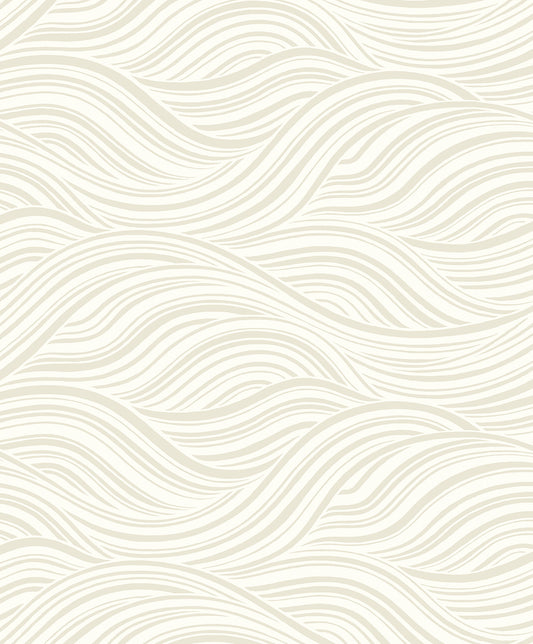 WH41703 Seabrook Designs Piano Wallpaper Melody Waves Elderflower