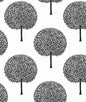 WH41800 Seabrook Designs Piano Wallpaper Demi Trees Alabaster & Contrast