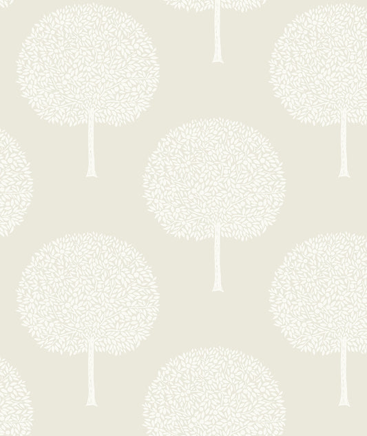 WH41805 Seabrook Designs Piano Wallpaper Demi Trees Neutral & Cream