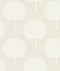 WH41805 Seabrook Designs Piano Wallpaper Demi Trees Neutral & Cream