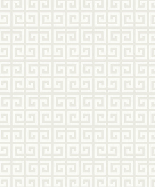 WH41900 Seabrook Designs Piano Wallpaper Major Greek Key Cream
