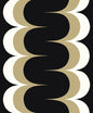 WH42005 Seabrook Designs Piano Wallpaper Mandolin Geometric Stripe Black & Metallic Golden Straw