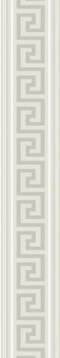 WH42100 Seabrook Designs Piano Wallpaper Lyre Greek Key Border Almond & Metallic Champagne
