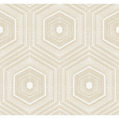 WTP4035-WT CONCENTRIC GROOVE CHAMPAGNE WINFIELD THYBONY Wallpaper