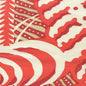 AC100-14 FERNS Orange Beige Red on Tint Quadrille Fabric