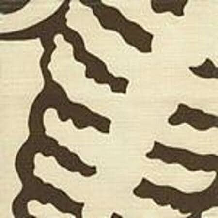 AC101-32 FERNS UNI Brown on Tint Quadrille Fabric
