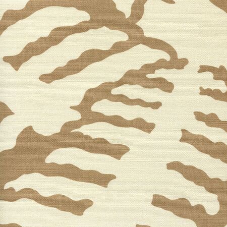 AC101-35 FERNS UNI Camel II on Tint Quadrille Fabric