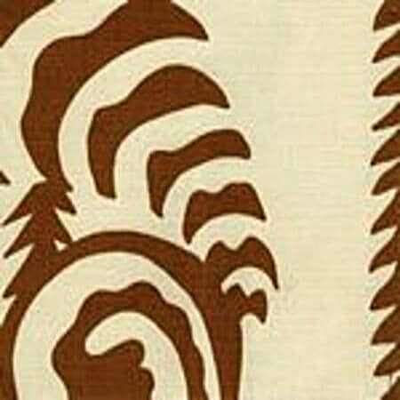 AC101-38 FERNS UNI Cinnamon on Tint Quadrille Fabric