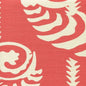 AC101R-04 FERNS UNI REVERSE Coral on Tint Quadrille Fabric