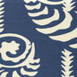 AC101R-09 FERNS UNI REVERSE New Navy on Tint Quadrille Fabric