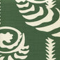 AC101R-10 FERNS UNI REVERSE Forest Green on Tint Quadrille Fabric