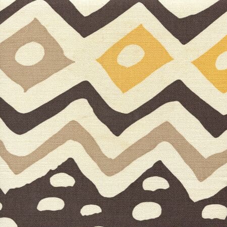 AC103-18 CAP FERRAT Multi Brown Taupe Gold on Tint Quadrille Fabric