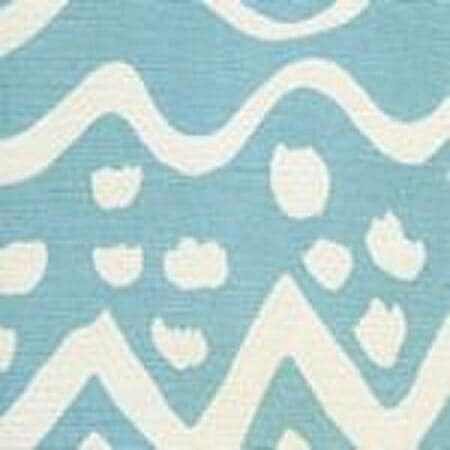 AC104-15 DEAUVILLE Pale Aqua on White Quadrille Fabric