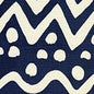AC104-40 DEAUVILLE Navy on Tint Quadrille Fabric