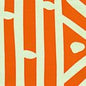 AC113-SU CANDU Orange on White Quadrille Fabric