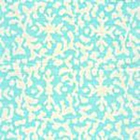 AC120-05 LAUREL REVERSE Pale Turquoise on White Quadrille Fabric