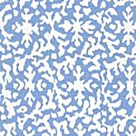 AC120-09 LAUREL REVERSE Reef Blue on White Quadrille Fabric