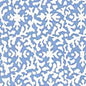 AC120-09 LAUREL REVERSE Reef Blue on White Quadrille Fabric