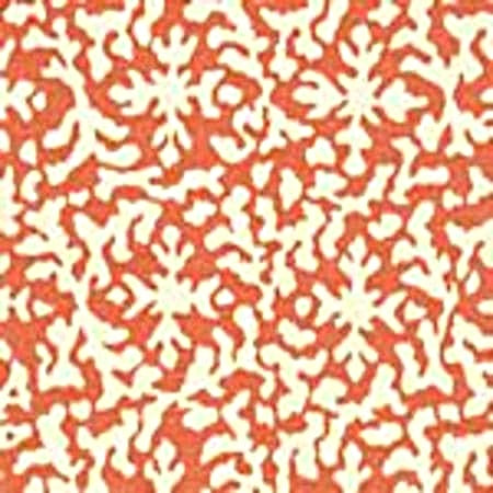 AC120T-17 LAUREL REVERSE New Shrimp on Tint Quadrille Fabric