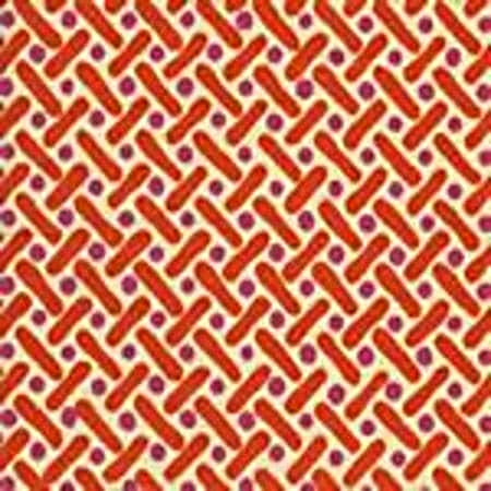 AC200-05 KELLS II Magenta / Orange on Tint Quadrille Fabric