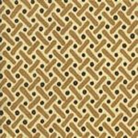 AC200-06 KELLS II Brown / Camel on Tint Quadrille Fabric