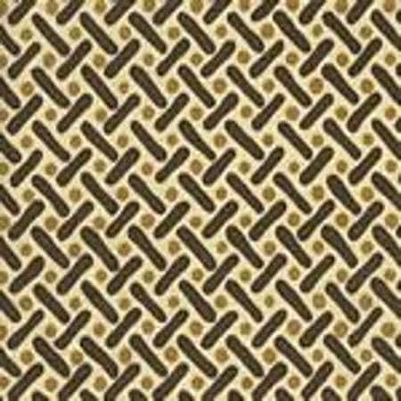 AC200-07 KELLS II Camel / Brown on Tint Quadrille Fabric
