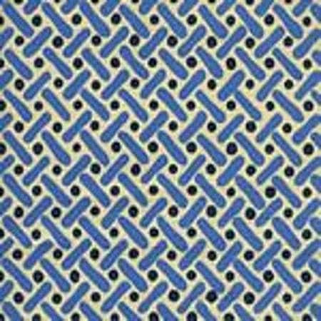 AC200-08 KELLS II Navy / French Blue on Tint Quadrille Fabric
