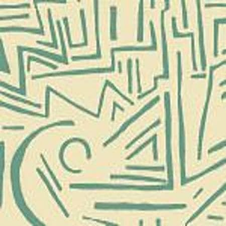 AC204-31 LASCAUX Turquoise on Tint Quadrille Fabric